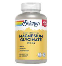 Glicinato de Magnesio 350mg Solaray 120caps